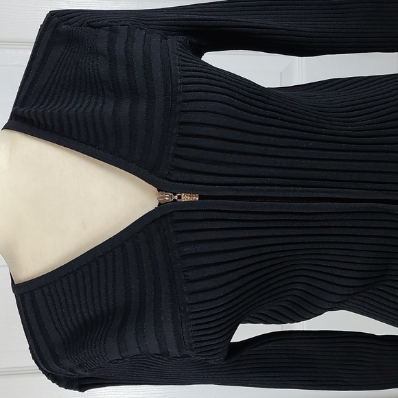 Belldini Ribbed Full Zip Sweater - Picture 2 of 14